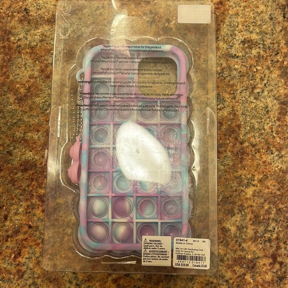 ICING iPhone 12 / 12 Pro Phone Case Tie Dye Pop It NWT - Picture 3 of 7
